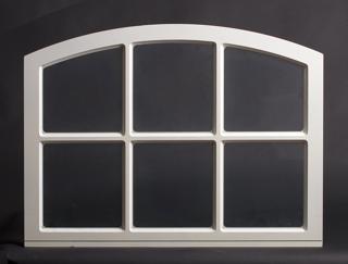 Dekorfönster Stallfönster utvändigt  1190x790mm vit enkelglas, spröjs